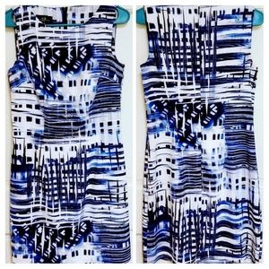 AGB Dress Blue/White/Black Size 10
